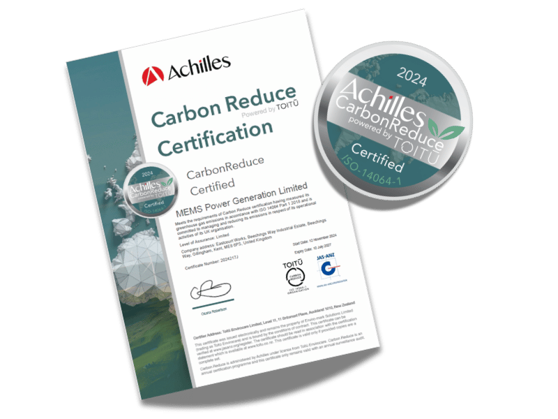 MEMS Achilles Carbon Reduced Certification